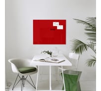 Стеклянная магнитно-маркерная доска MarkGlass RAL 3001 600х800 мм, красный MG60803001