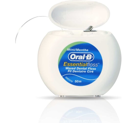 Зубная нить Oral-B Essential floss мятная, 50 м 0051014004