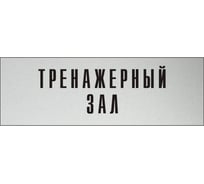Информационная табличка на дверь GRM прямоугольная «Тренажерный зал» д77 300x100 мм 218000115-77