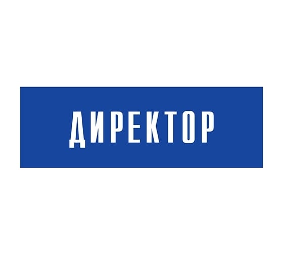 Информационная табличка на дверь GRM прямоугольная «Директор» д3 300x100 мм 218000115-3