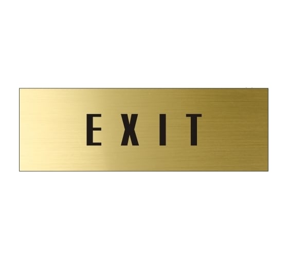 Информационная табличка на дверь GRM прямоугольная «Exit» д111 300x100 мм 218000115-111