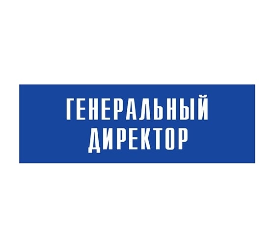 Информационная табличка на дверь GRM прямоугольная «Генеральный директор» д1 300x100 мм 218000115-1
