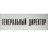 Информационная табличка на дверь GRM прямоугольная «Генеральный директор» д2 300x100 мм 218000115-2