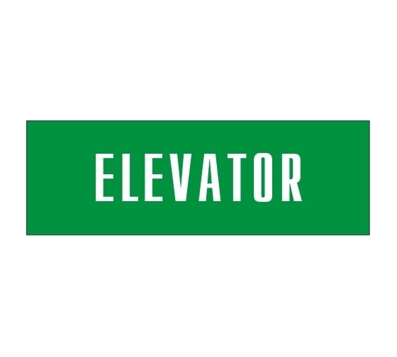 Информационная табличка на дверь GRM прямоугольная «Elevator» д147 300x100 мм 218000115-147