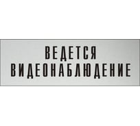 Информационная табличка на дверь GRM прямоугольная «Ведется видеонаблюдение» д124 300x100 мм 218000115-124