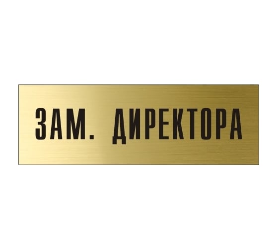 Информационная табличка на дверь GRM прямоугольная «Зам.директора» д6 300x100 мм 218000115-6