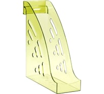 Вертикальный лоток для бумаг СТАММ Эксперт, тонированный, лайм ЛТВ-31153