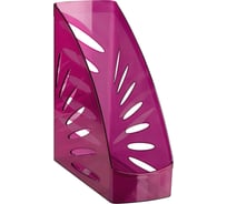 Вертикальный лоток для бумаг СТАММ Тропик, тонированный розовый ЛТВ-31246