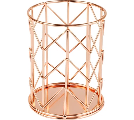 Круглая подставка-стакан для канцелярских принадлежностей MESHU Rose Gold MS_39428