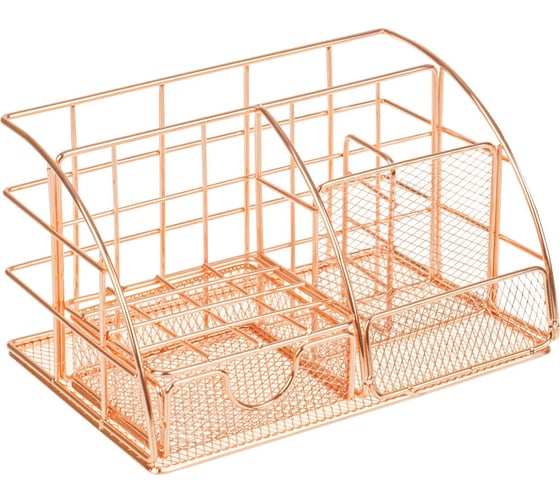 Вертикальный органайзер для хранения MESHU Rose Gold, металл MS_39434