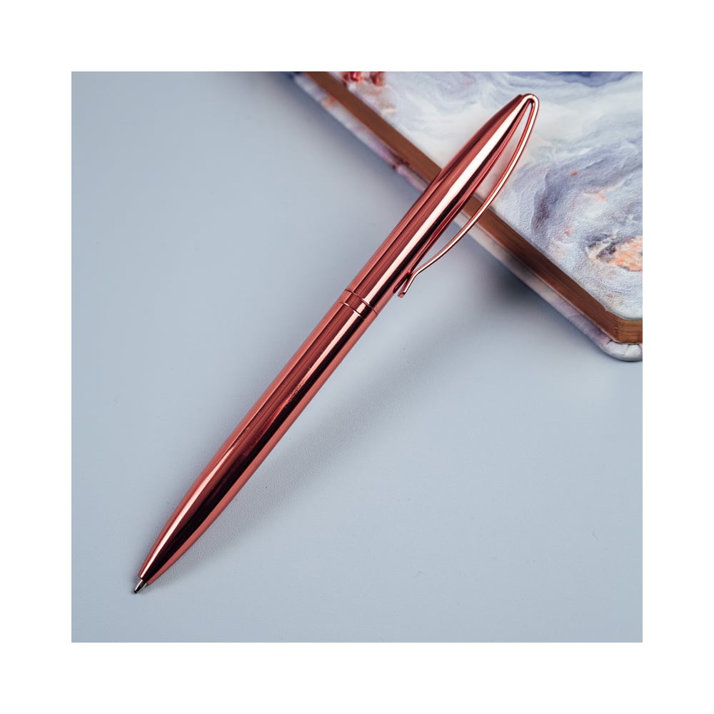 Автоматическая шариковая ручка MESHU Rose gold синяя, 1 мм MS_93966 ...