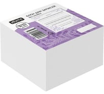 Блок для записей Attache Selection 90x90x50, флора, линейка, фиолетовый 1865398