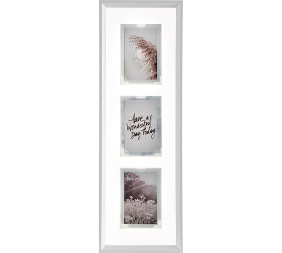 Рамка для фотографий Bergenson Bjorn Pleasant moments 22.5x67.5 см, белая BB0000518 1
