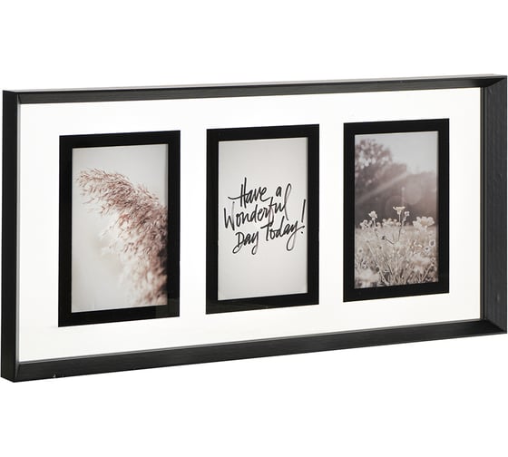 Рамка для фотографий Bergenson Bjorn Pleasant moments 24x49 см, белая/черная BB0000523
