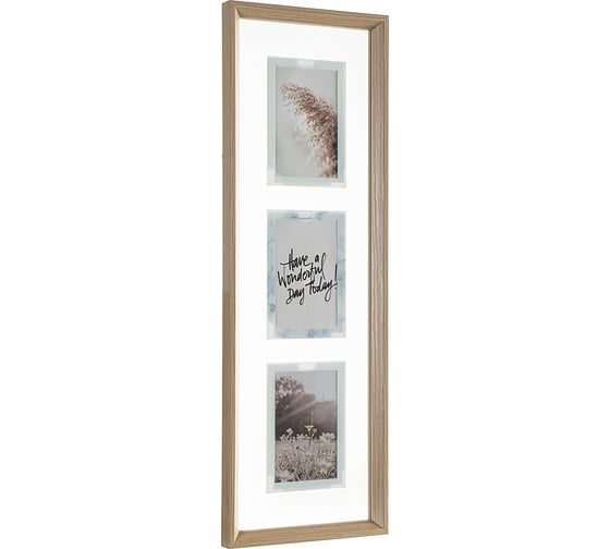 Рамка для фотографий Bergenson Bjorn Pleasant moments 22.5x67.5 см, натуральное дерево BB0000519
