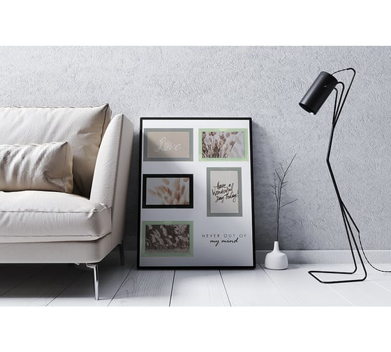 Рамка для фотографий Bergenson Bjorn Pleasant moments 41x51 см, белая/черная BB0000520
