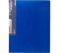 Папка с файлами-вкладышами Expert Complete Premier 4 шт., 80 л, A4, 40 мкм, 700 мкм, 25 мм, волокно, синий new 722210