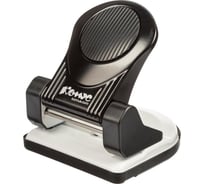 Дырокол Комус mpbk30 до 30 листов, металл, с линейкой и блокиратором, черный 1271913