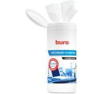 Универсальные салфетки BURO BU-Tmix туба, 65 шт. влажных + 65 шт. сухих 817437
