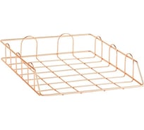 Горизонтальный лоток для бумаг MESHU Rose Gold, металл MS39432 MS_39432