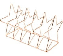 Подставка для бумаг и писем MESHU Rose Gold Stars, металл, 6 секций MS39431 MS_39431