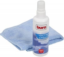 Чистящий набор BURO BU-S/MF салфетки+гель, для экранов и оптики блистер, 100 мл 817428