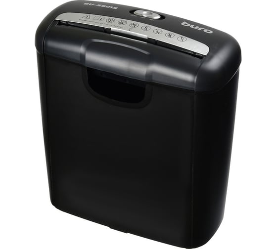 Шредер BURO Home BU-S601S секретность Р-1, ленты, 6 листов, 10 л, пластиковые карты 1061652