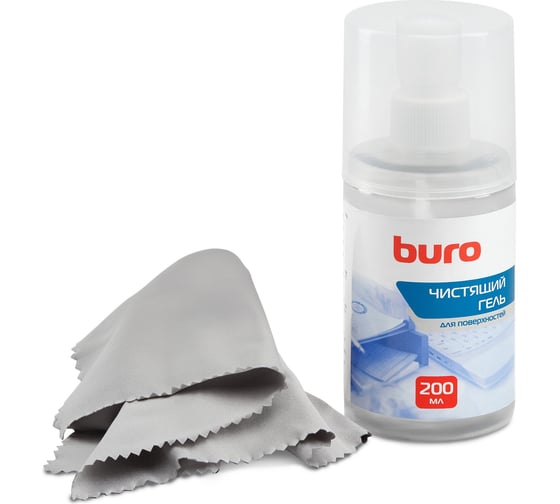 Чистящий набор BURO BU-Gsurface салфетки+гель, для поверхностей, 200 мл 817422