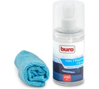 Чистящий набор BURO BU-Glcd салфетки+гель, для экранов ЖК мониторов, блистер, 200 мл 817420
