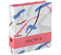 Папка-регистратор Attache archive 75 мм, розовая, ламинированная бумага, б/угол 1850452