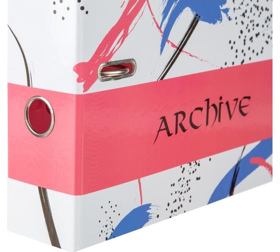 Папка-регистратор Attache archive 75 мм, розовая, ламинированная бумага, б/угол 1850452