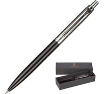 Автоматическая шариковая ручка Legraf le mans 0.5 мм, синяя, серебряный/черный корпус jt 1788190