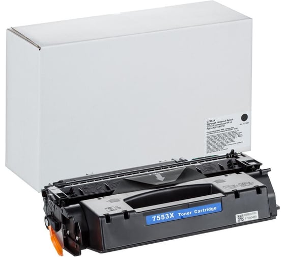 Лазерный картридж Retech q7553x черный, для hp lj p2014/p2015/m2727 1773201 1