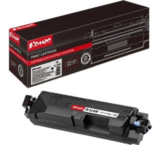 Тонер-картридж Комус tk5140k черный, для kyocera ecosys p6130cdn 856126 1
