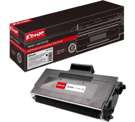 Лазерный картридж Комус tn3280 черный, повышенной емкости, для brother hl5340 856052 1