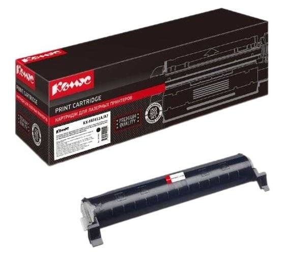Лазерный картридж Комус kxfat411a/a7 черный, для panasonic kxmb2000 855985
