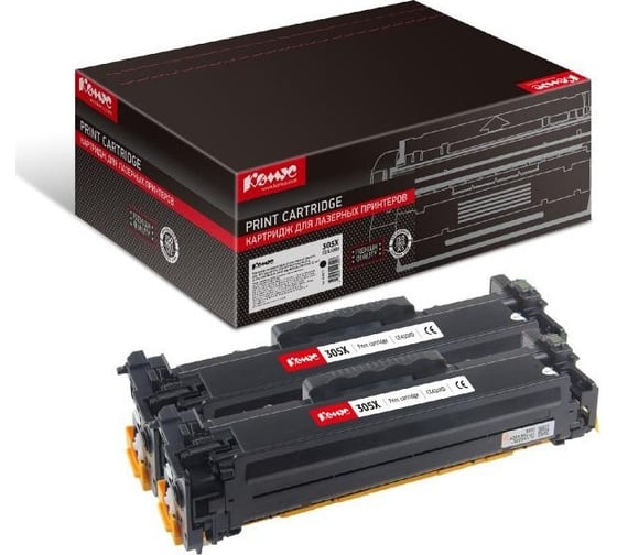 Лазерный картридж Комус 305x ce410xd черный, для hp clj m351 (2 шт./уп.) 856077 1