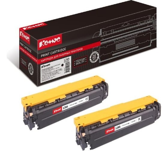 Лазерный картридж Комус 128a ce320ad черный, для hp сlj cp1525 (2 шт./уп.) 856074 1