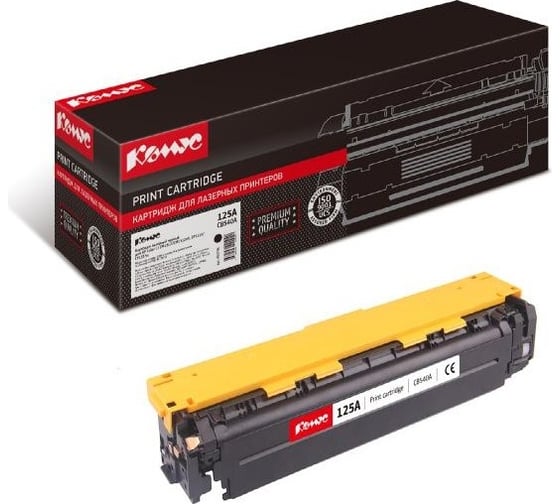 Лазерный картридж Комус 125a cb540a черный, для hp cp1210/cp1215 855798 1
