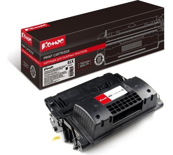 Лазерный картридж Комус 81x cf281x черный, повышенной емкости, для hp lj pro m630 856124 1