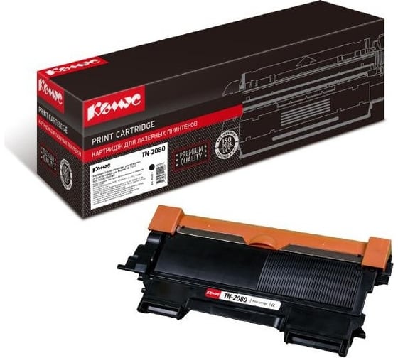 Лазерный картридж Комус tn2080 черный, для brother hl2130/dcp7055r 856007 1