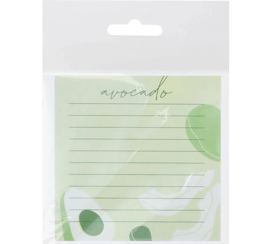 Блок для записей MESHU 8.5х8.5 см, 100 л, Avocado, на склейке MS_46560