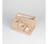 Настольный стильный органайзер для хранения канцелярских принадлежностей Cartonnage с 4 отдельными элементами, на подставке OK.35.14.P