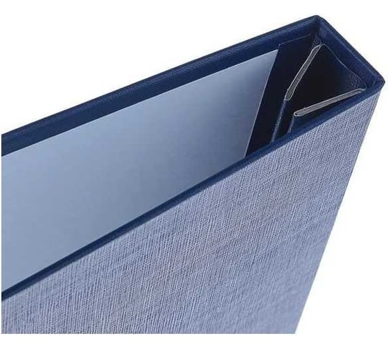 Папка Calligrata 10КР01 б/в "Курсовая работа" А4, гребешки/сутаж, синяя 4294459