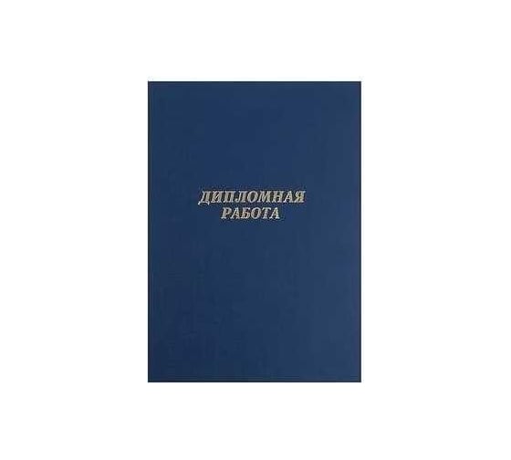 Папка Calligrata 10ДР01 б/в "Дипломная работа" А4 гребешки/сутаж, синяя 2045253 1