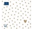 Бумажные салфетки EUROHOUSE 33x33 см, 3-слойные, Золотые сердечки, 20 шт 57012 1