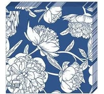 Бумажные салфетки EUROHOUSE 33x33 см, 3-слойные, Венеция, синий, 20 шт 37357