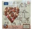 Бумажные салфетки EUROHOUSE Шоколадное сердце, Art Bouquet 33x33 см, 3-слойные 20 шт 37417 1