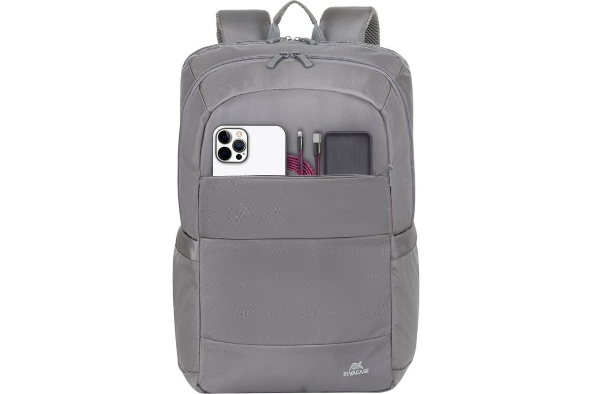 RIVACASE 8267 grey Full Size Laptop backpack 17.3 6