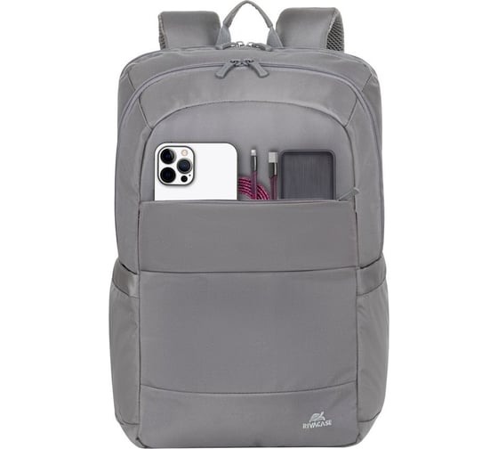 Рюкзак для ноутбука RIVACASE 8267 grey Full Size Laptop backpack 17.3" / 6